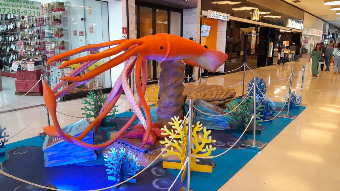 Atração é composta por réplicas de animais marinhos gigantes que irão encantar o público; visitas guiadas também podem ser agendadas