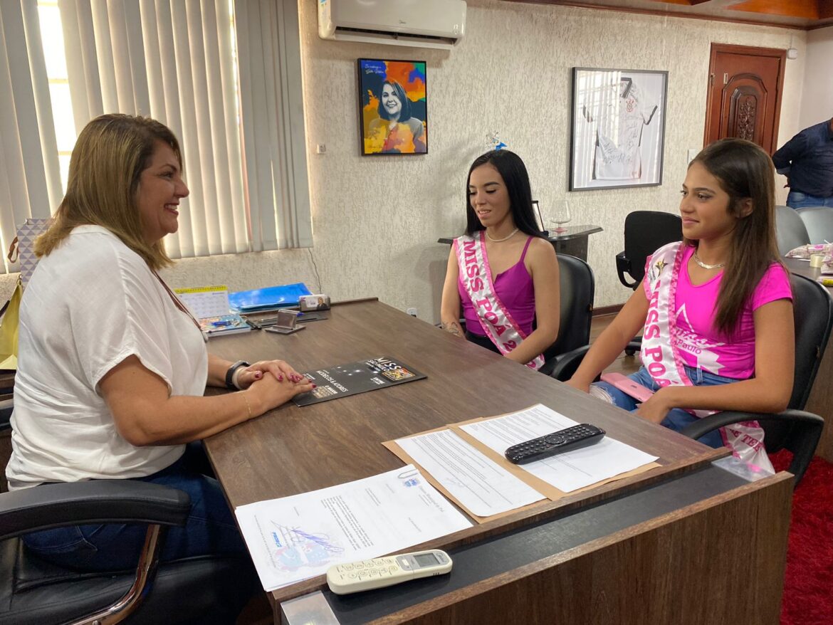 Márcia Bin recebeu candidatas a Miss SP em seu gabinete
